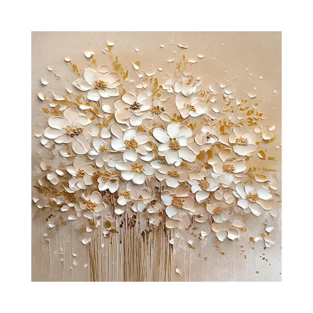 Plaster Floral Art #LM103