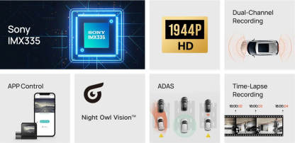 Dash Cam 2.7K HD with 2-Inch Screen, Supports 24-hour Monitoring for BYD