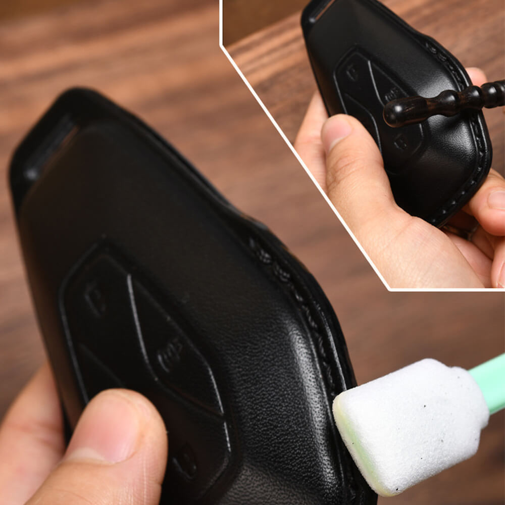 BYD Luxury Leather Car Key Case Cover Fob Shell