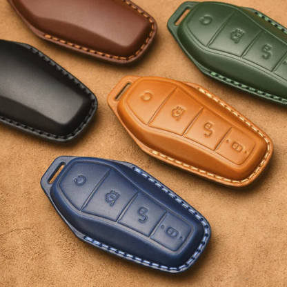 BYD Luxury Leather Car Key Case Cover Fob Shell