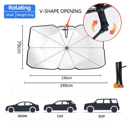Car Windshield Sun Shade Umbrella for BYD