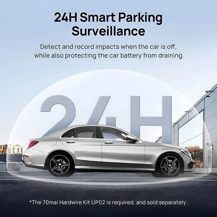 Dash Cam 2.7K HD with 2-Inch Screen, Supports 24-hour Monitoring for BYD