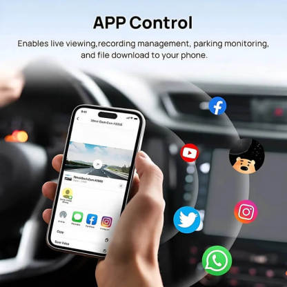 Dash Cam 2.7K HD with 2-Inch Screen, Supports 24-hour Monitoring for BYD