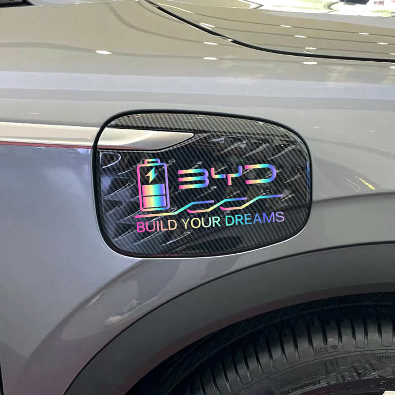 Laser Car Fuel Tank Sticker for BYD