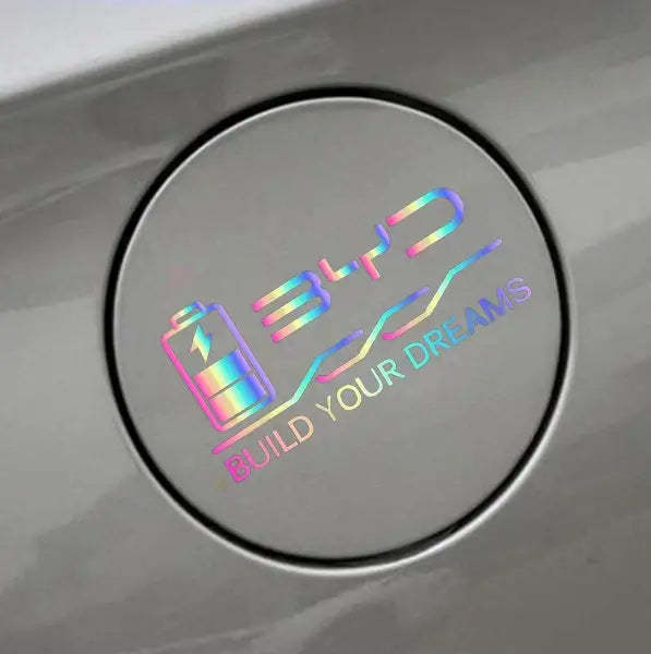 Laser Car Fuel Tank Sticker for BYD