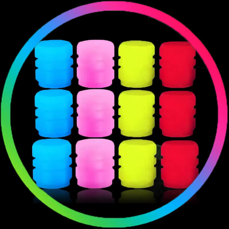 BYD Luminous Valve Caps Fluorescent