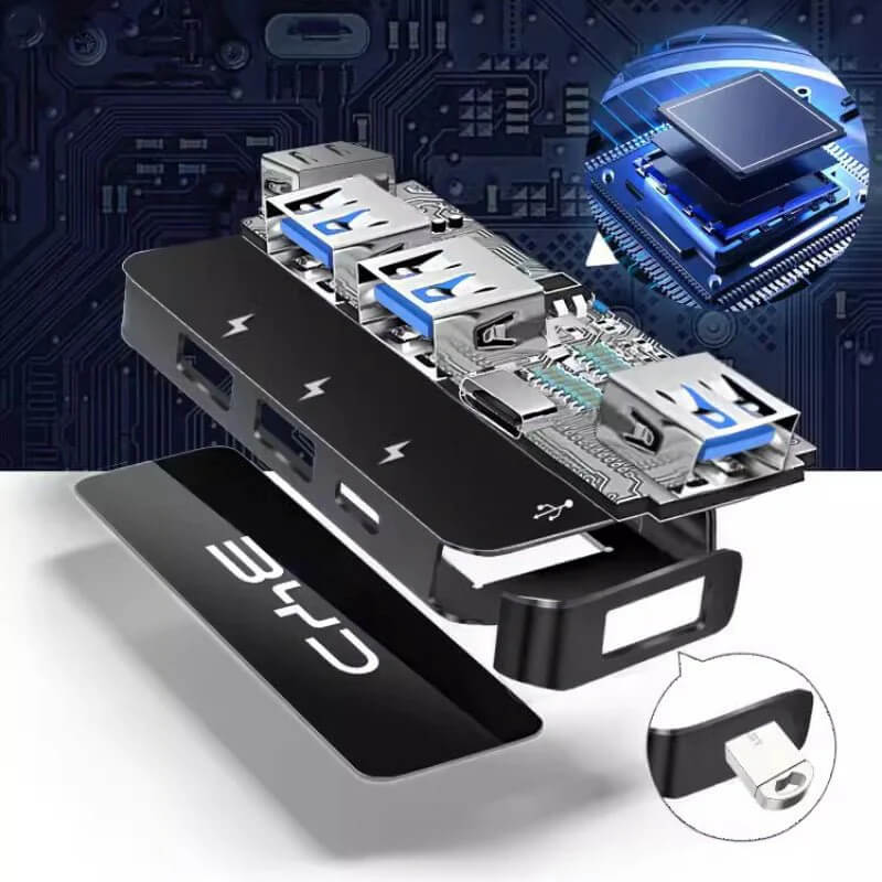 USB Hub 4-In-1 Dock Charger for BYD