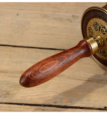 Tibetan Hand-Cranked Prayer Wheel: 50,000 Six-Syllable Mantras, Brass Painted, Home Decor Craft