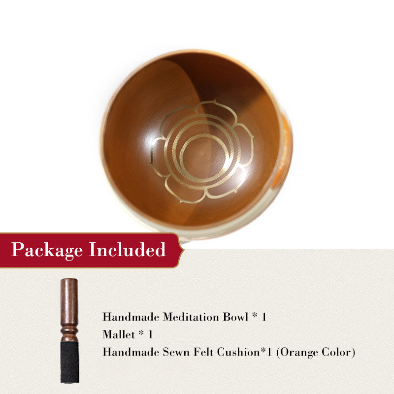 བོད་ཀྱི་རིགས Buddha Stones Tibetan Sound Bowl Handcrafted for Chakra Healing and Mindfulness Meditation Singing Bowl Set-བོད་ཀྱི་རིགས