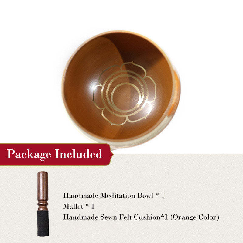 བོད་ཀྱི་རིགས Buddha Stones Tibetan Sound Bowl Handcrafted for Chakra Healing and Mindfulness Meditation Singing Bowl Set-བོད་ཀྱི་རིགས
