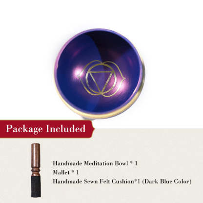 བོད་ཀྱི་རིགས Buddha Stones Tibetan Sound Bowl Handcrafted for Chakra Healing and Mindfulness Meditation Singing Bowl Set-བོད་ཀྱི་རིགས