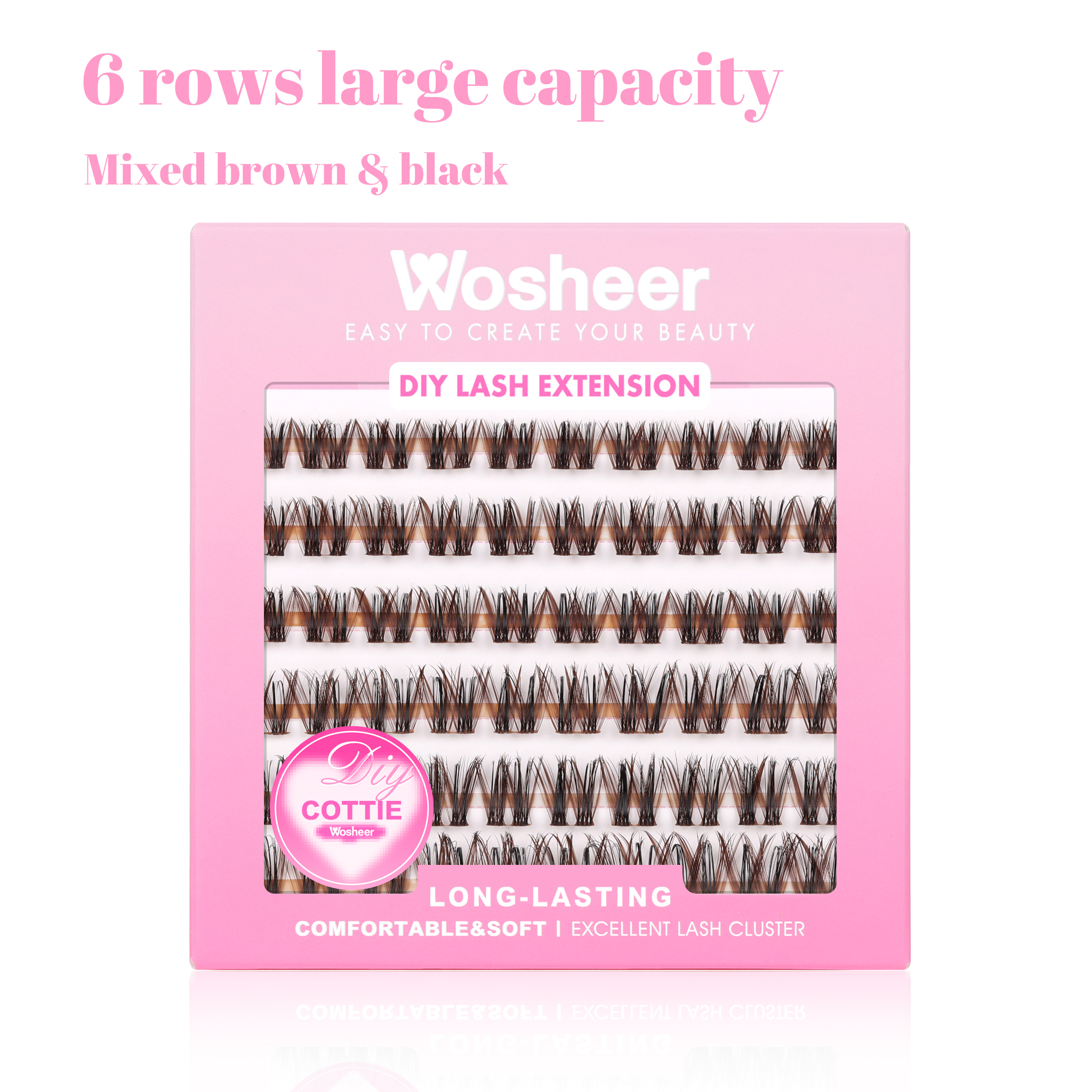 COTTIE Black&Brown Lash Clusters