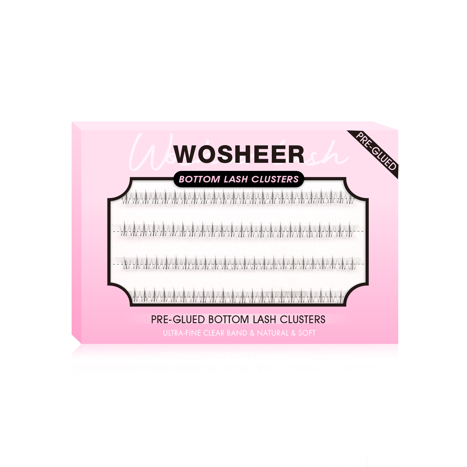 Pre-glued Bottom Lash Clusters