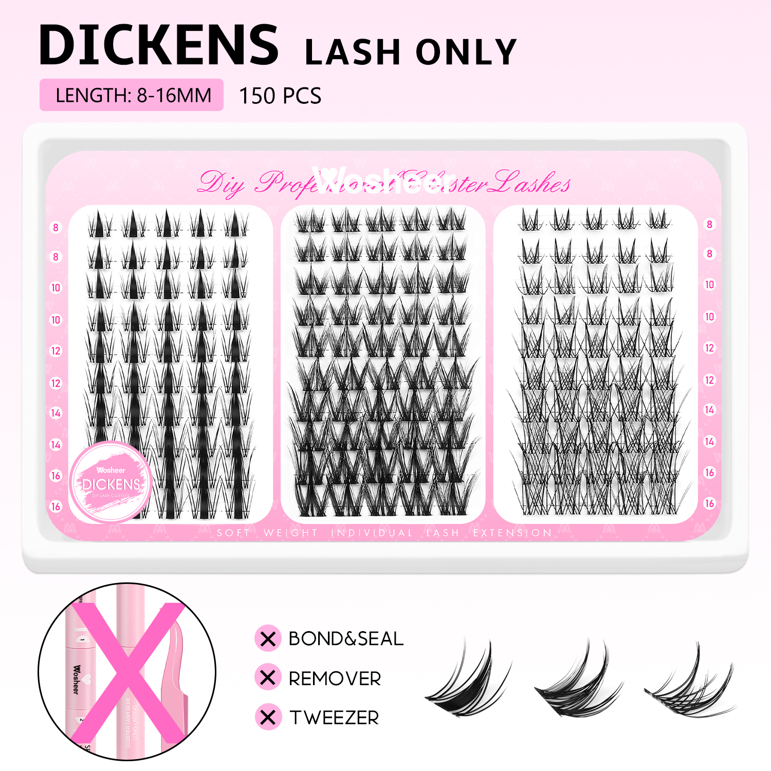 DICKENS Lash Clusters
