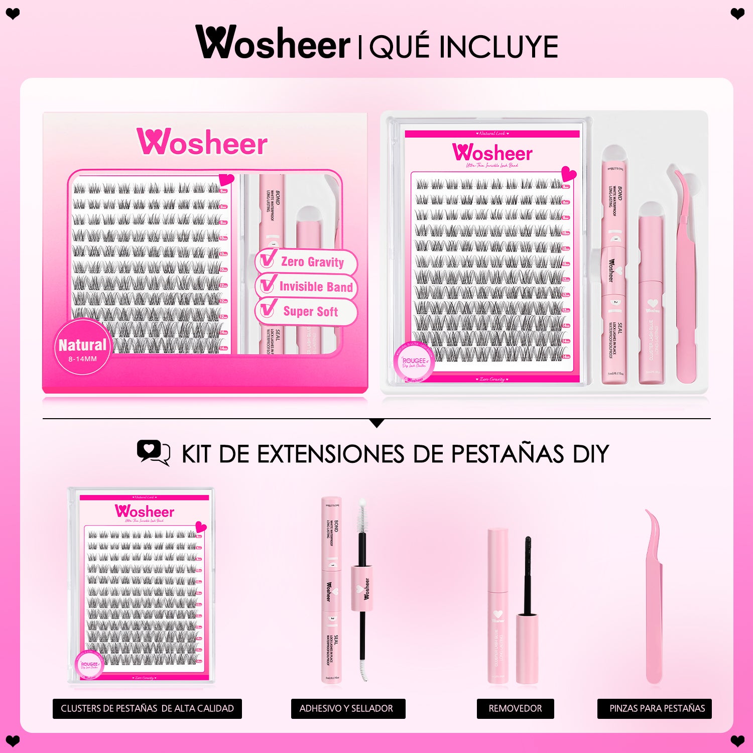 ROUGEE Lash Clusters - MX - WOSHEER