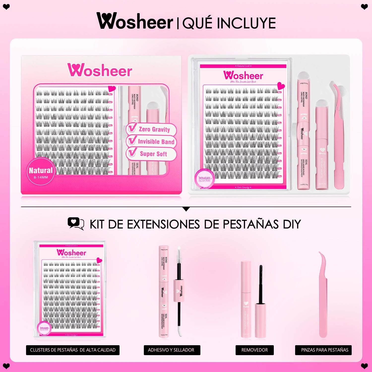 ROUGEE Lash Clusters - MX - WOSHEER