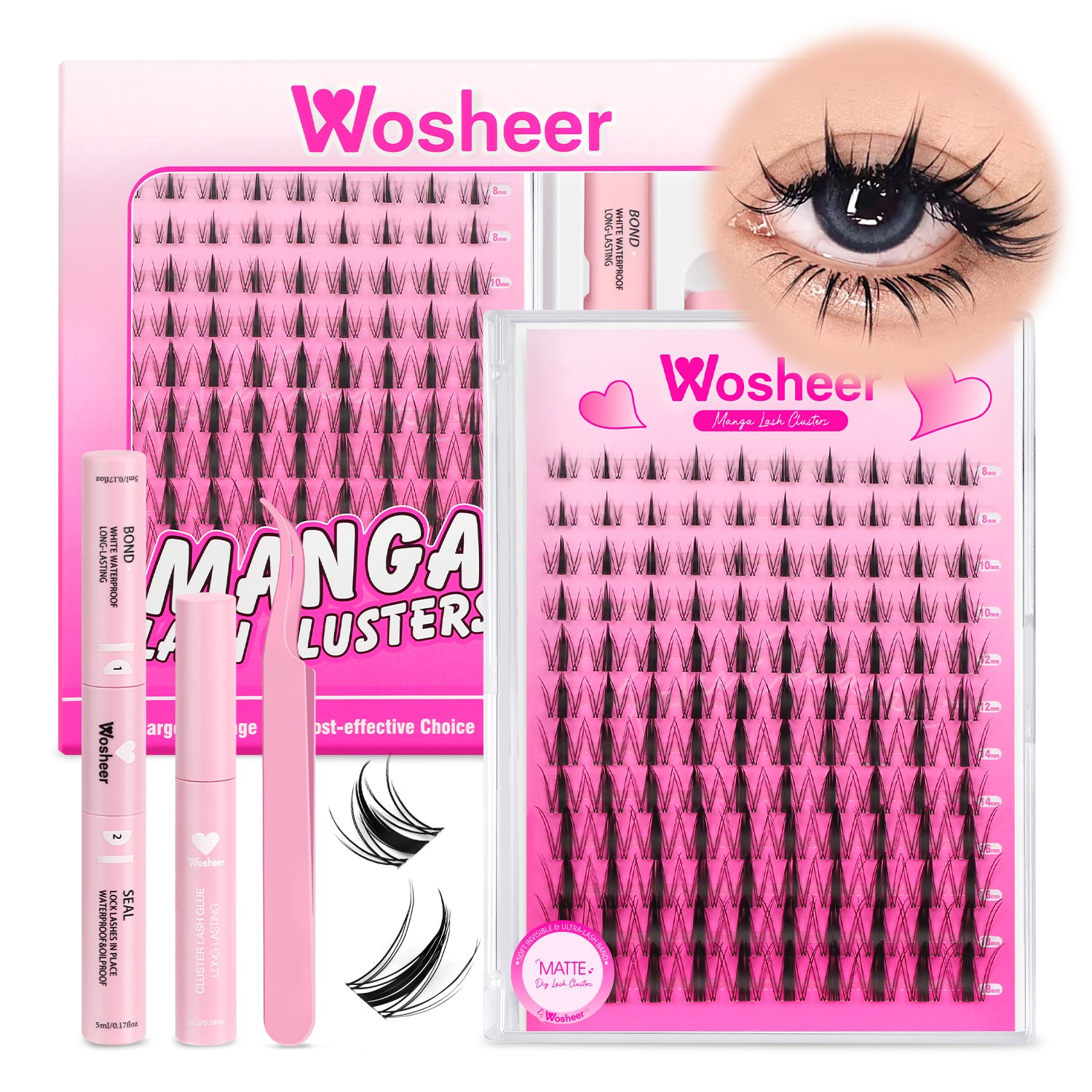 MATTE Lash Clusters - MX - WOSHEER
