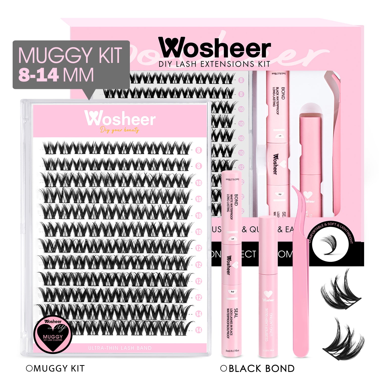MUGGY Lash Clusters - WOSHEER