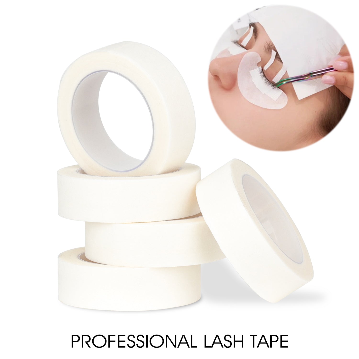 White Eyelash Extension Tape - WOSHEER