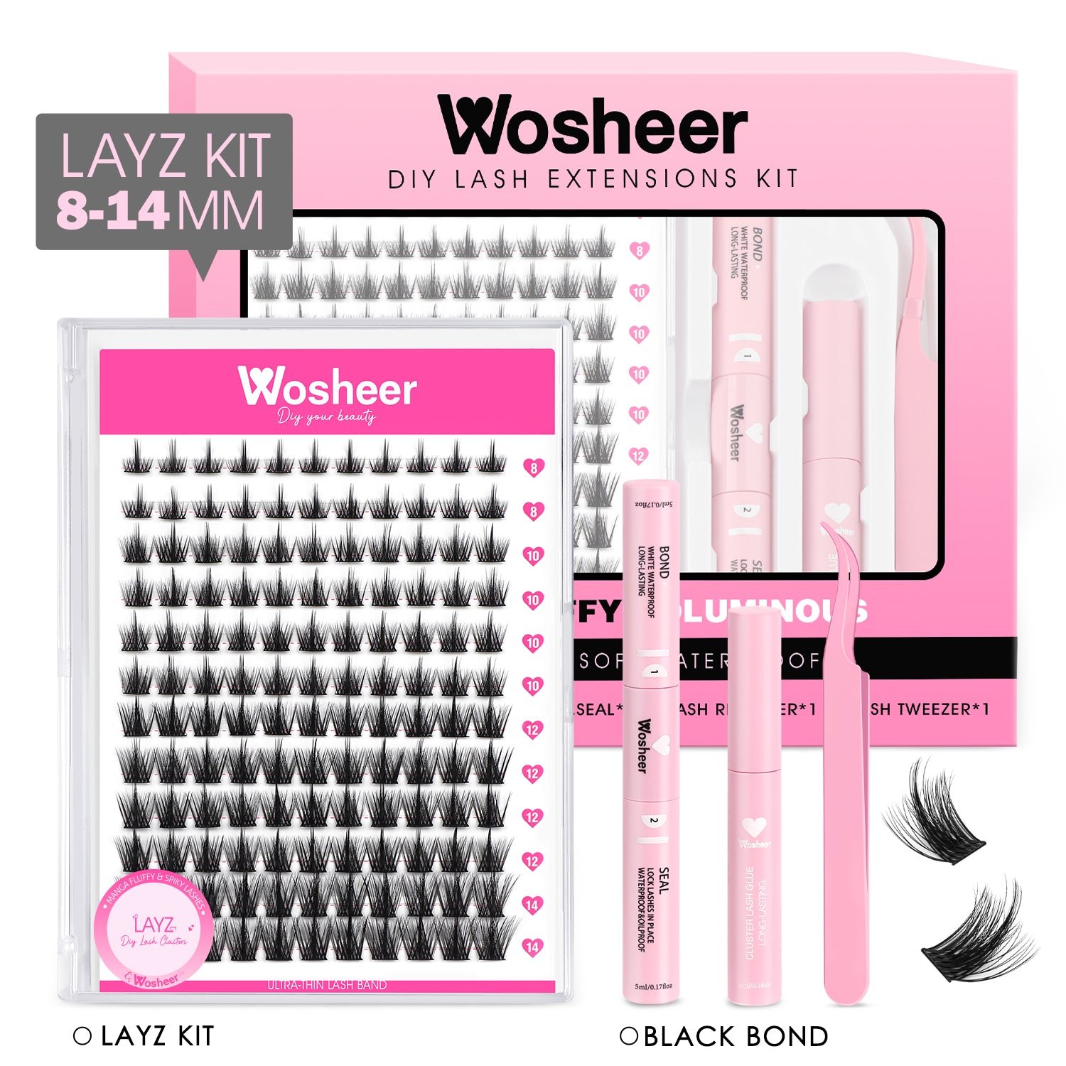 LAYZ Lash Clusters - WOSHEER