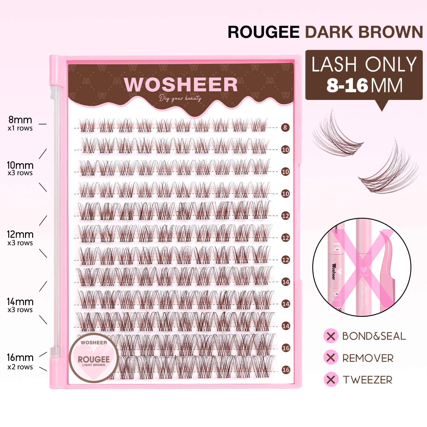 ROUGEE BROWN Lash Clusters