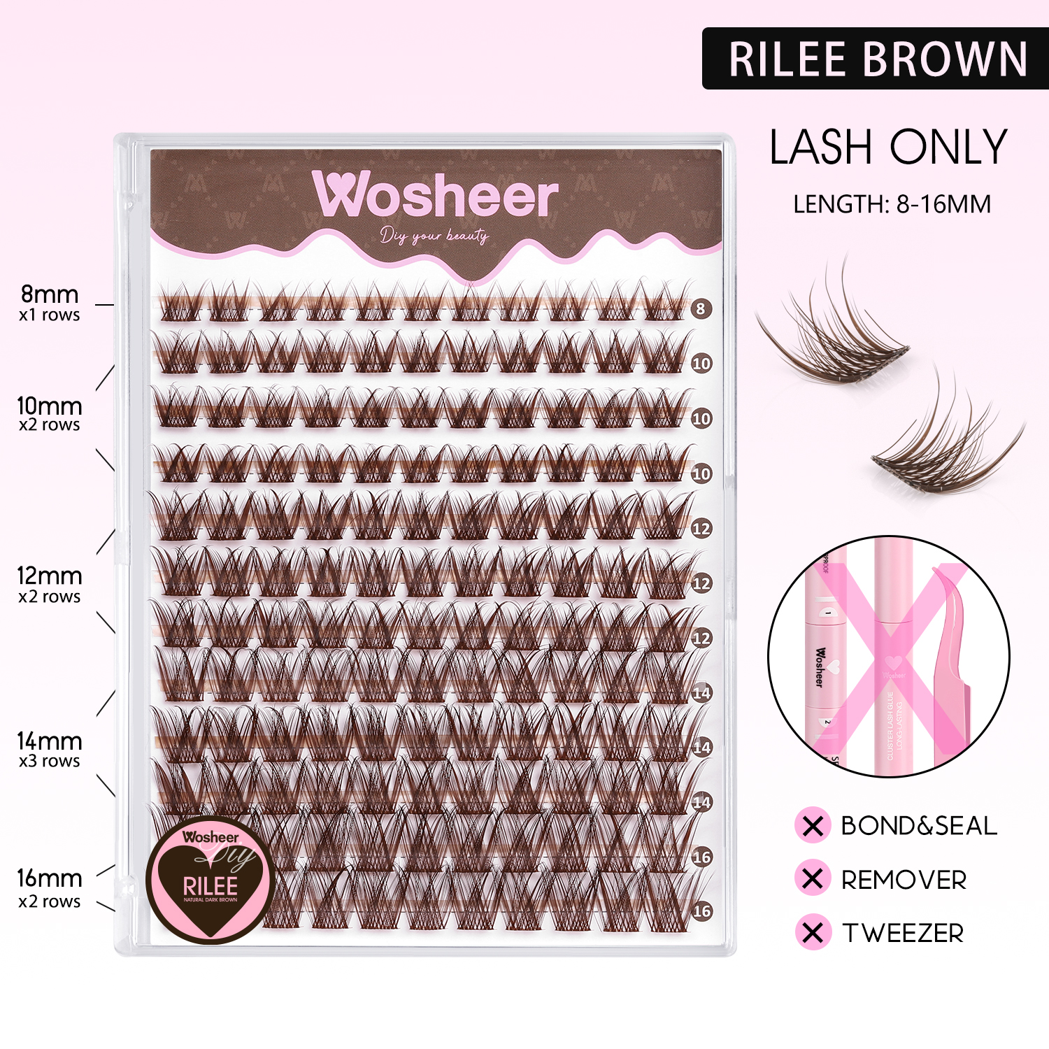 RILEE BROWN Lash Clusters