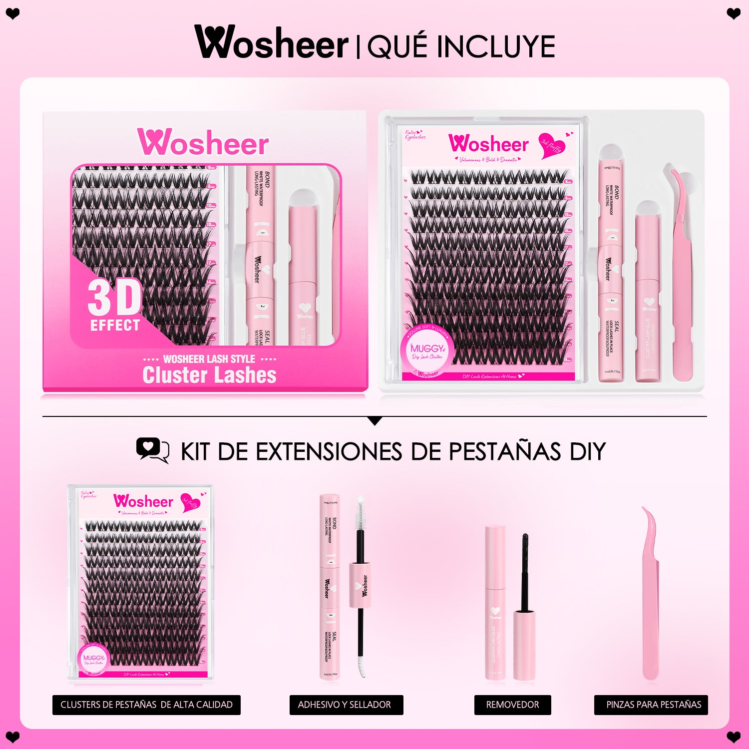 MUGGY Lash Clusters - MX - WOSHEER