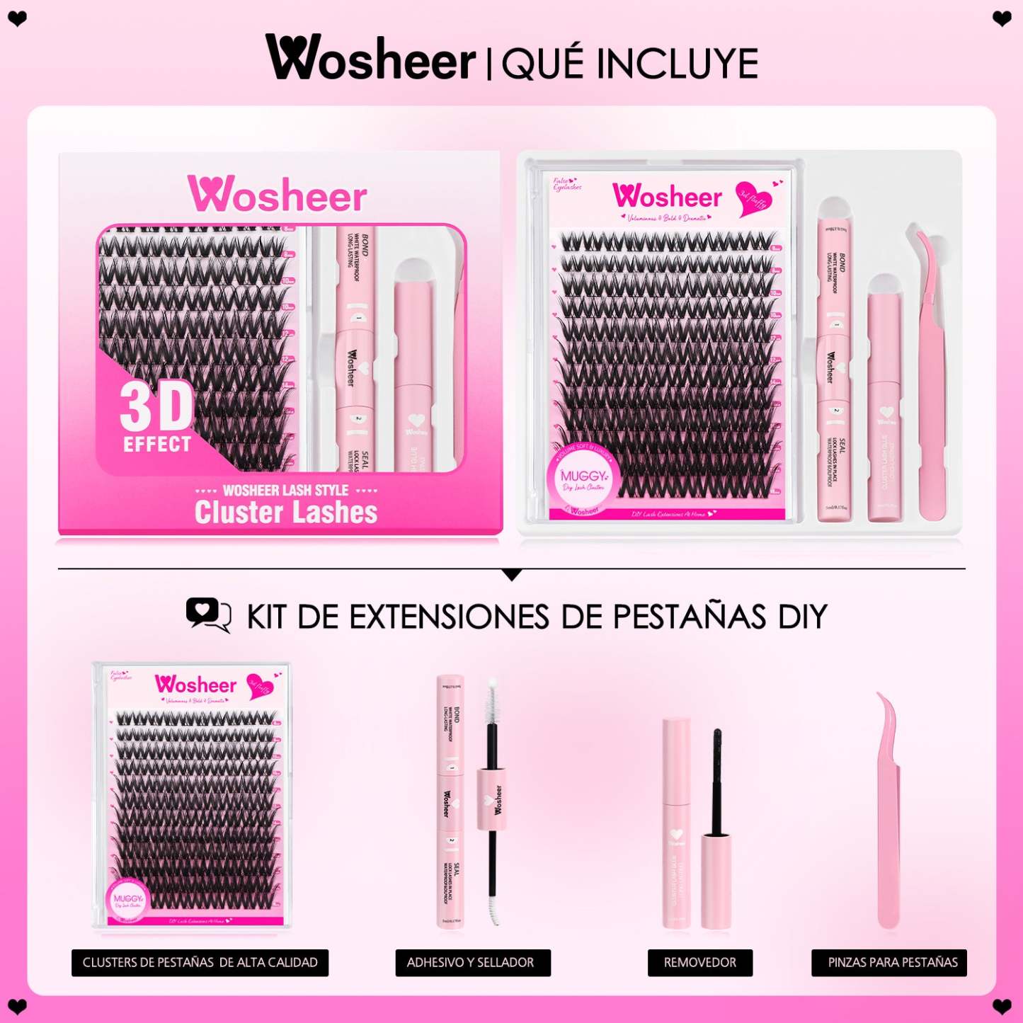 MUGGY Lash Clusters - MX - WOSHEER