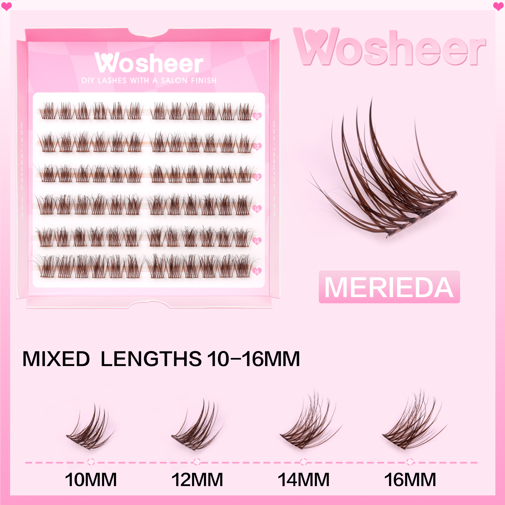 MERIEDA BROWN Lash Clusters