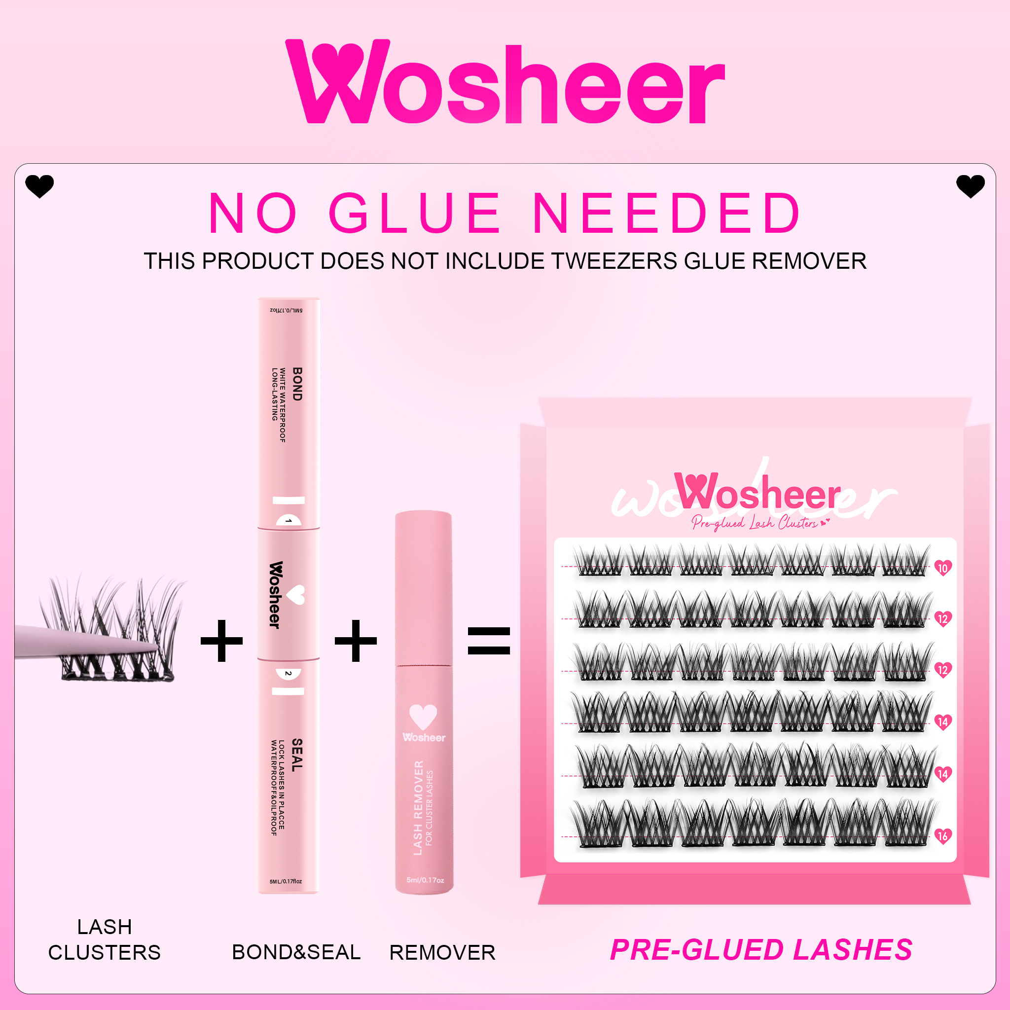 SENDA Pre-glued Lash Clusters