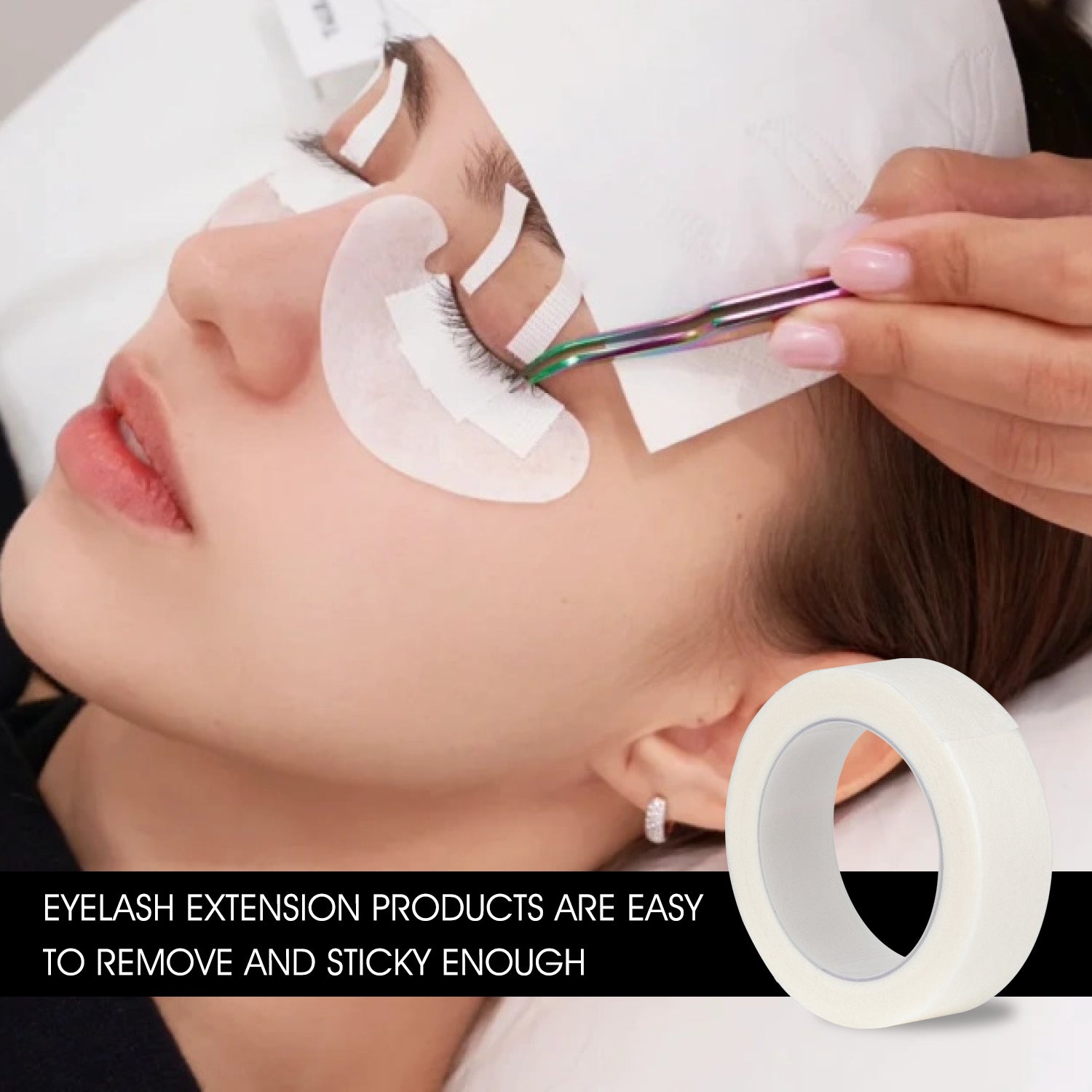 White Eyelash Extension Tape - WOSHEER