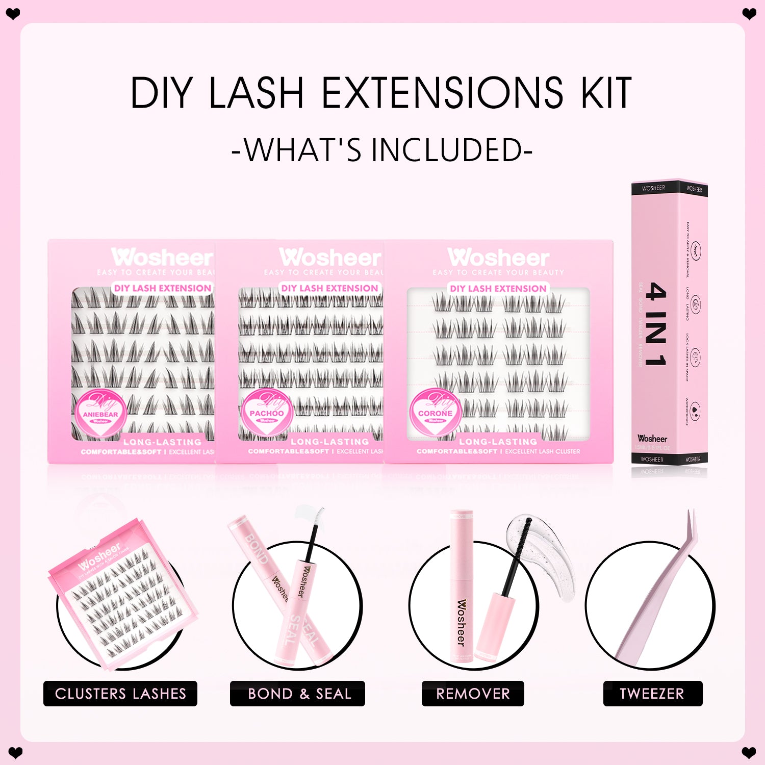 Manga Lashes Kit - WOSHEER