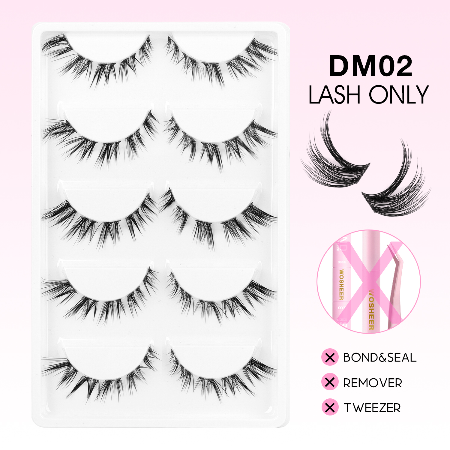 Pre-Matched Cluster Lashes