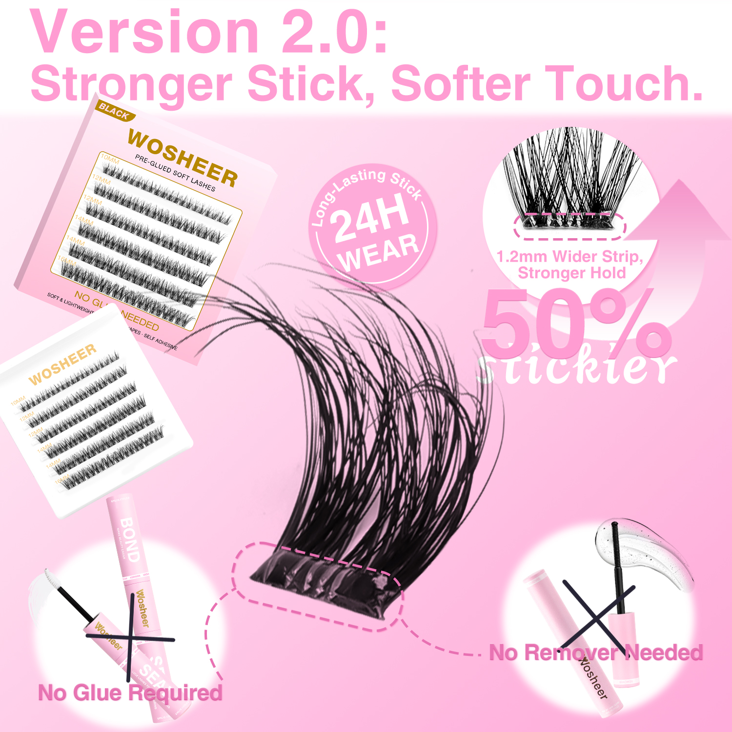 FLASHIE Pre-glued Lash Clusters