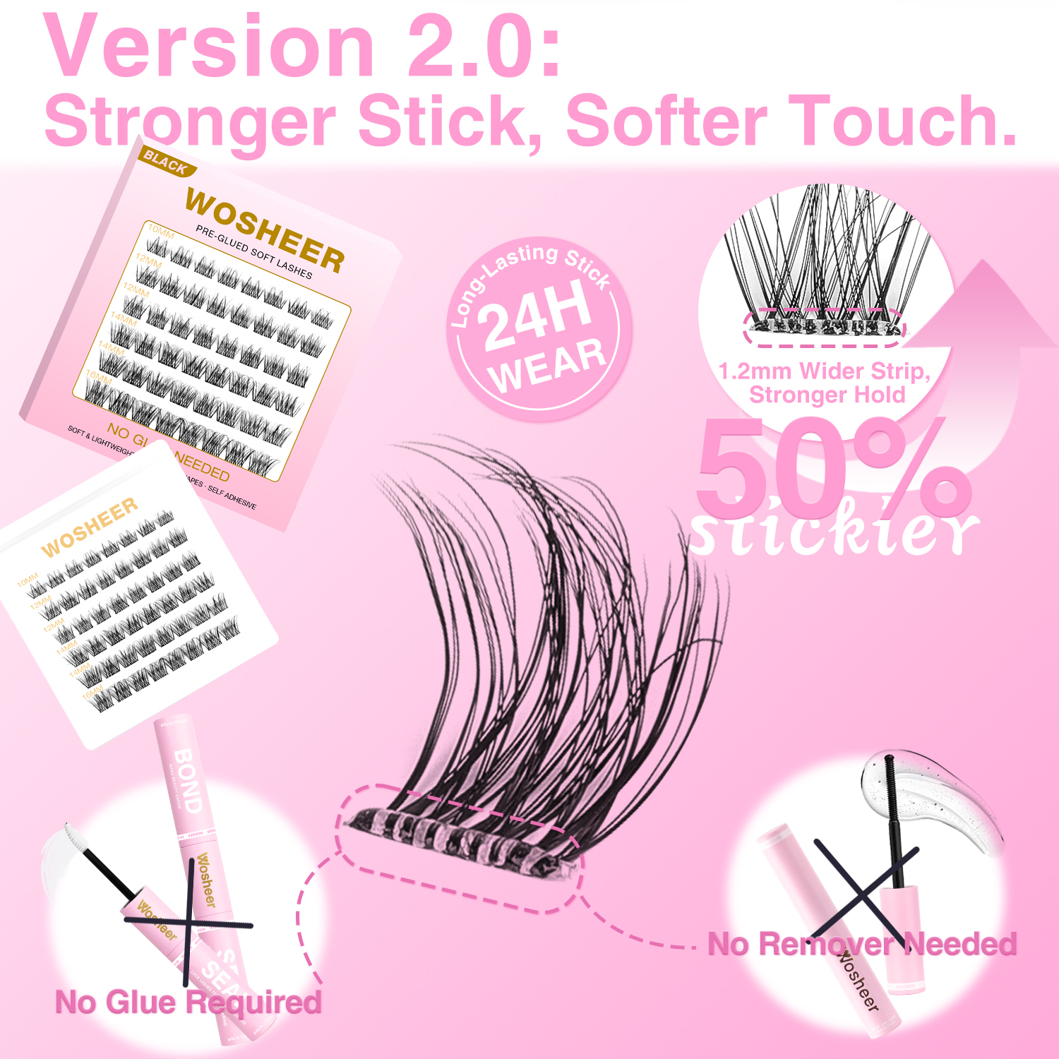 ZOOLI Pre-glued Lash Clusters
