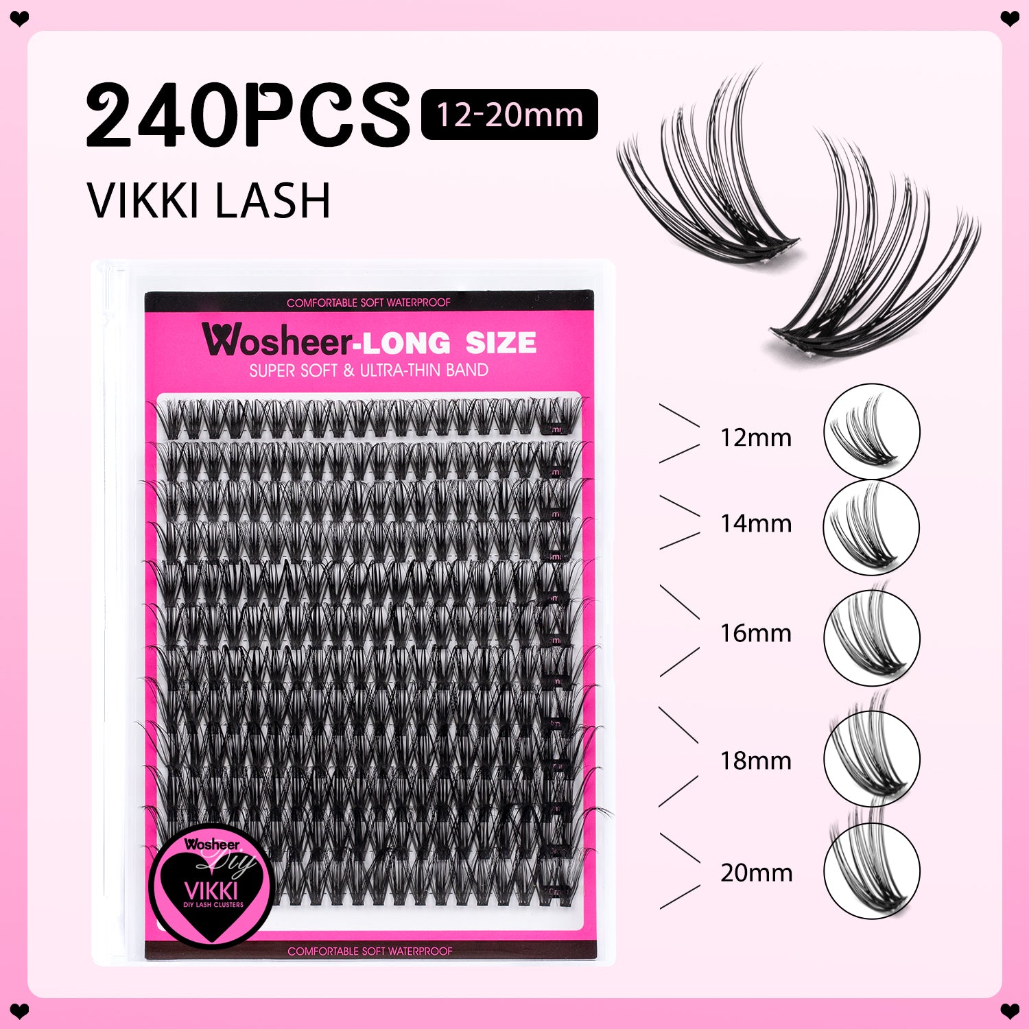 VIKKI Lash Clusters - WOSHEER