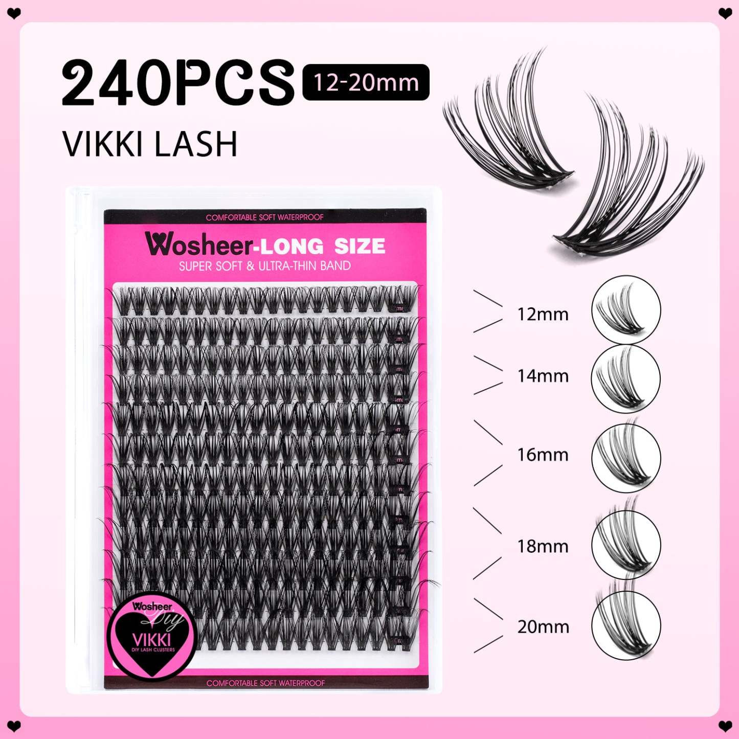 VIKKI Lash Clusters - WOSHEER