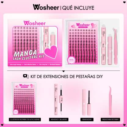MATTE Lash Clusters - MX - WOSHEER