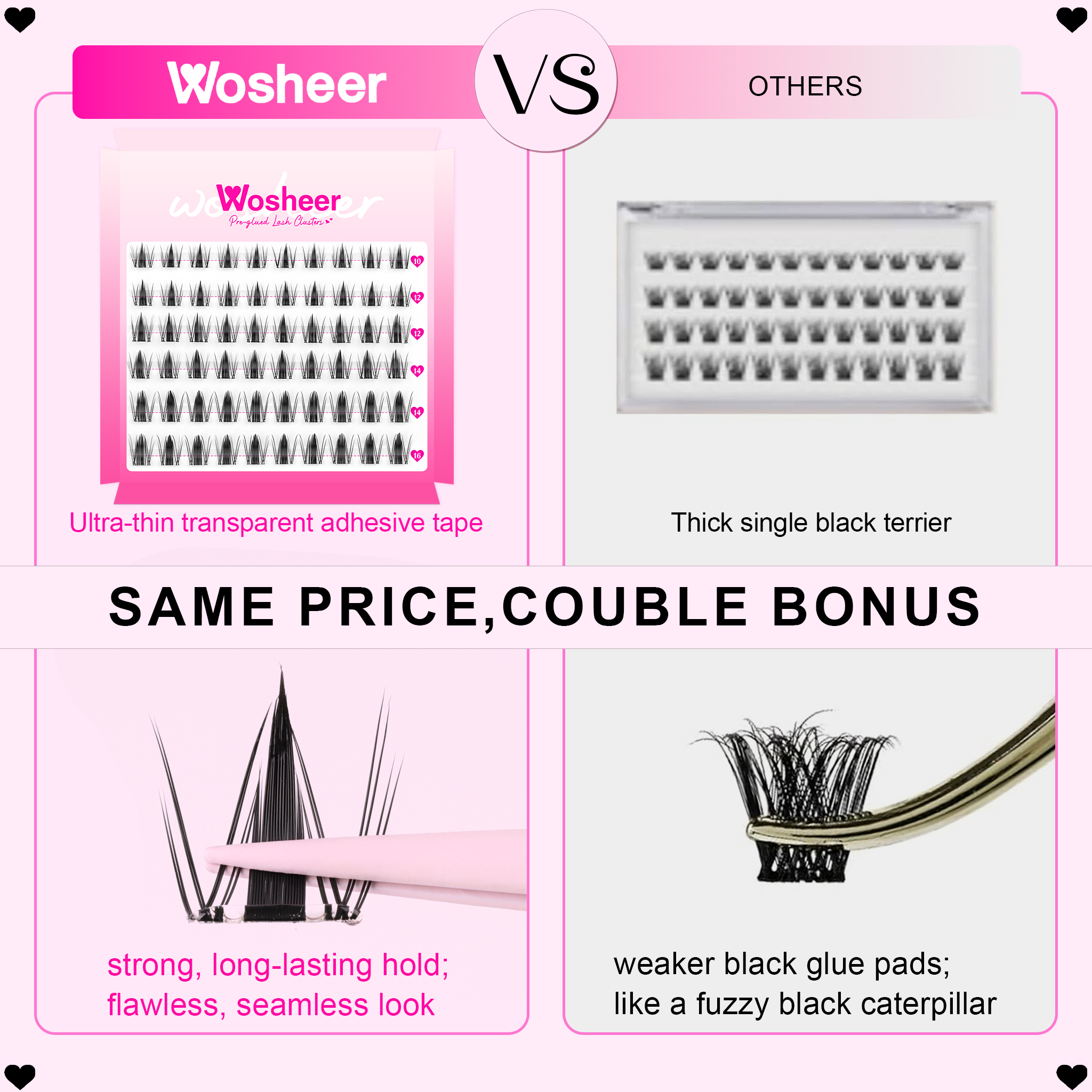 MANGA MATTE Pre-glued Lash Clusters