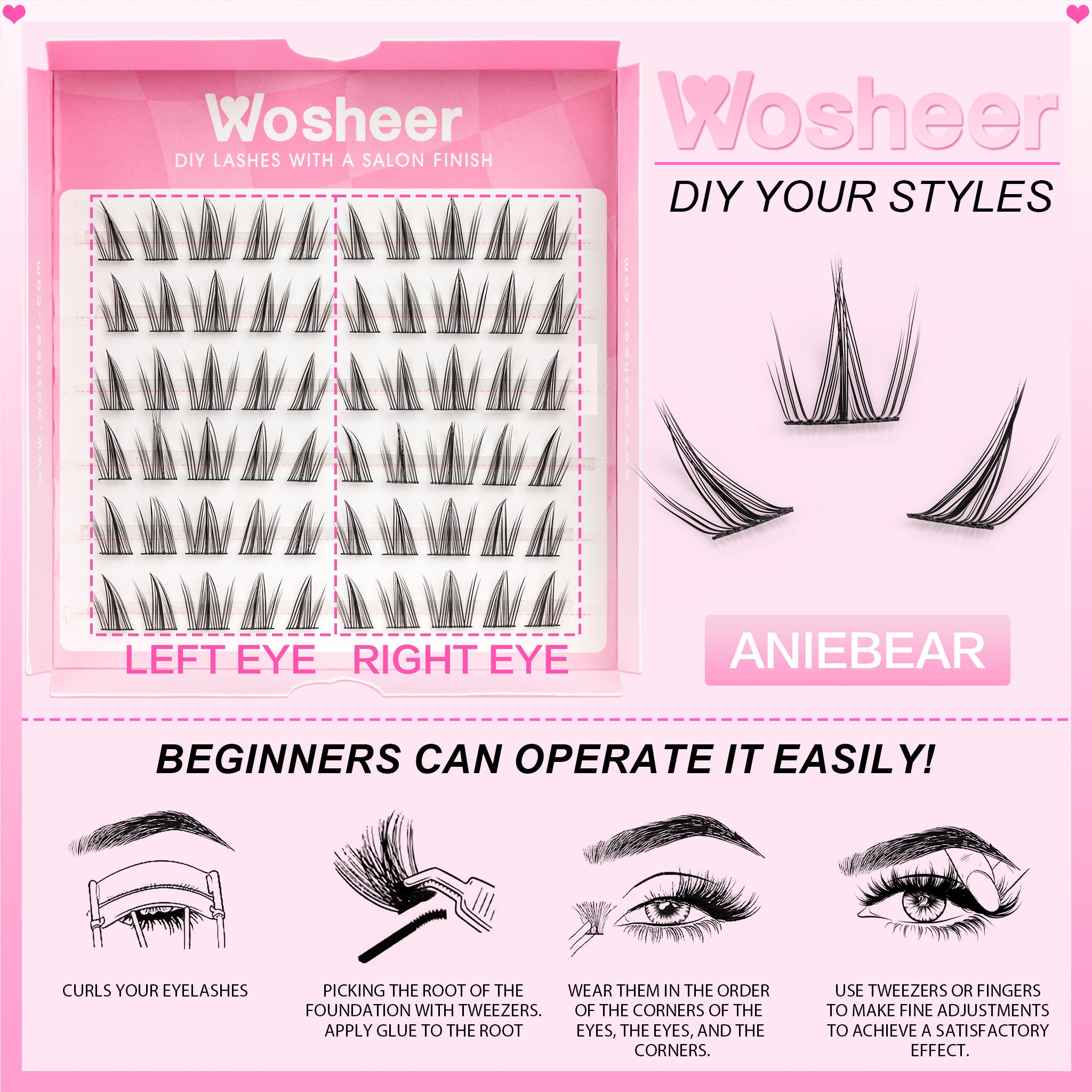 Manga Lashes Kit - WOSHEER