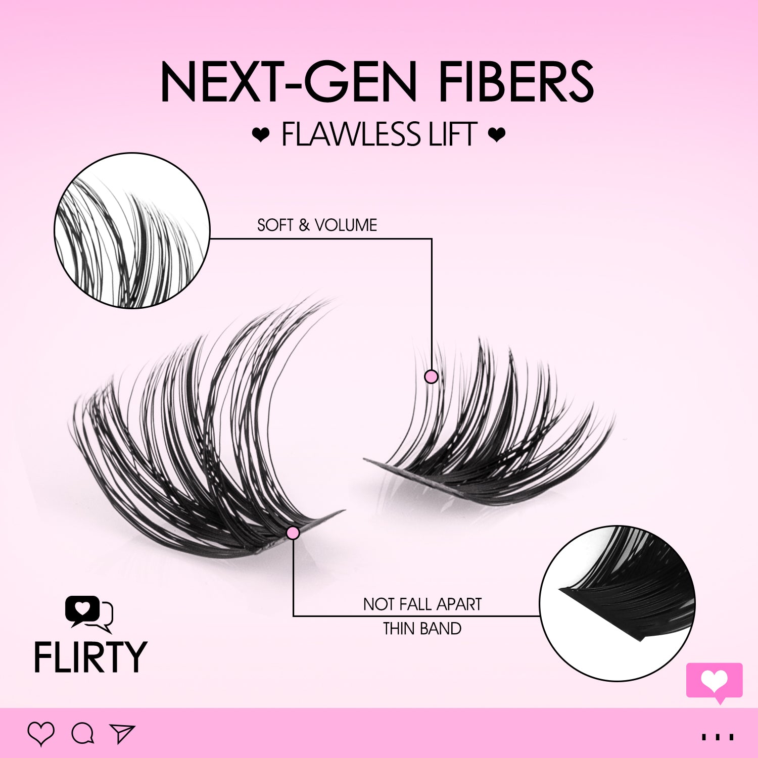 FLIRTY Lash Clusters - WOSHEER