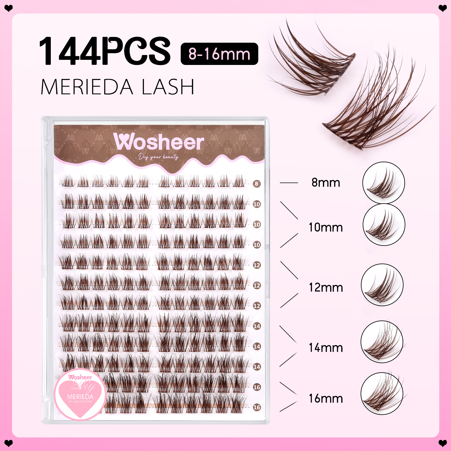 MERIEDA BROWN Lash Clusters