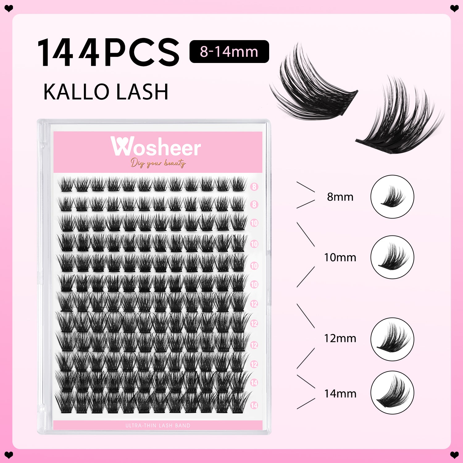 KALLO Lash Clusters - WOSHEER