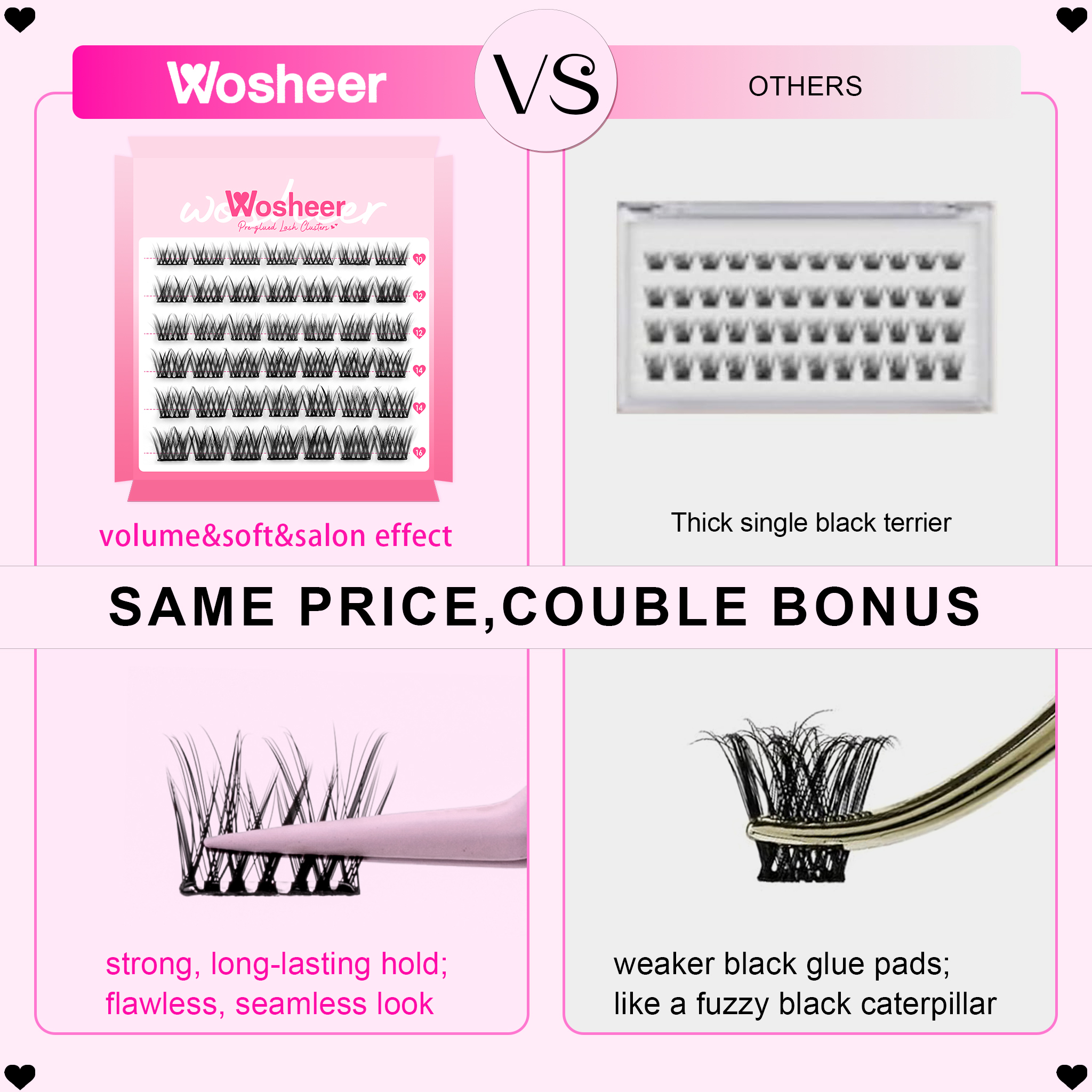 SENDA Pre-glued Lash Clusters