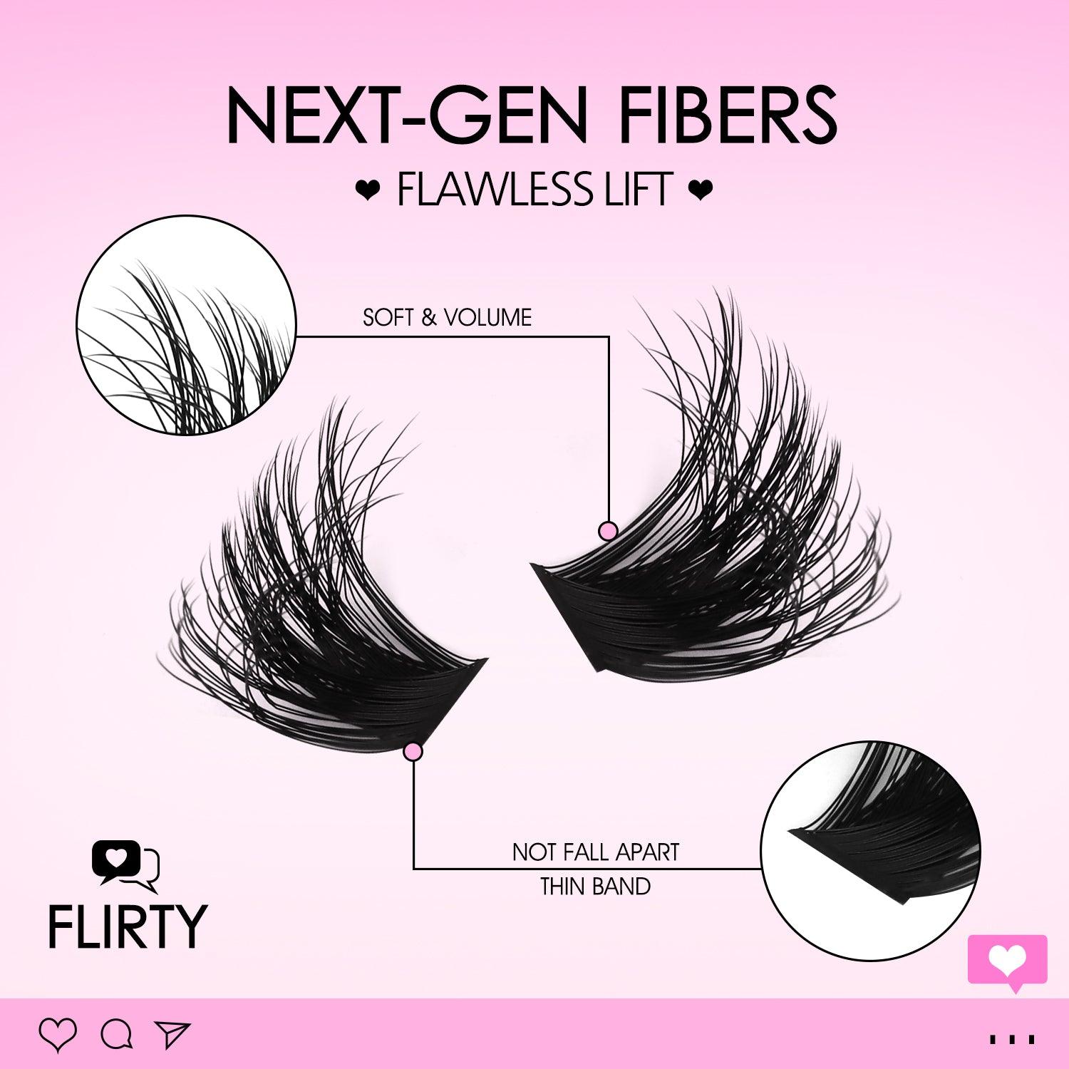 FLIRTY Lash Clusters - WOSHEER