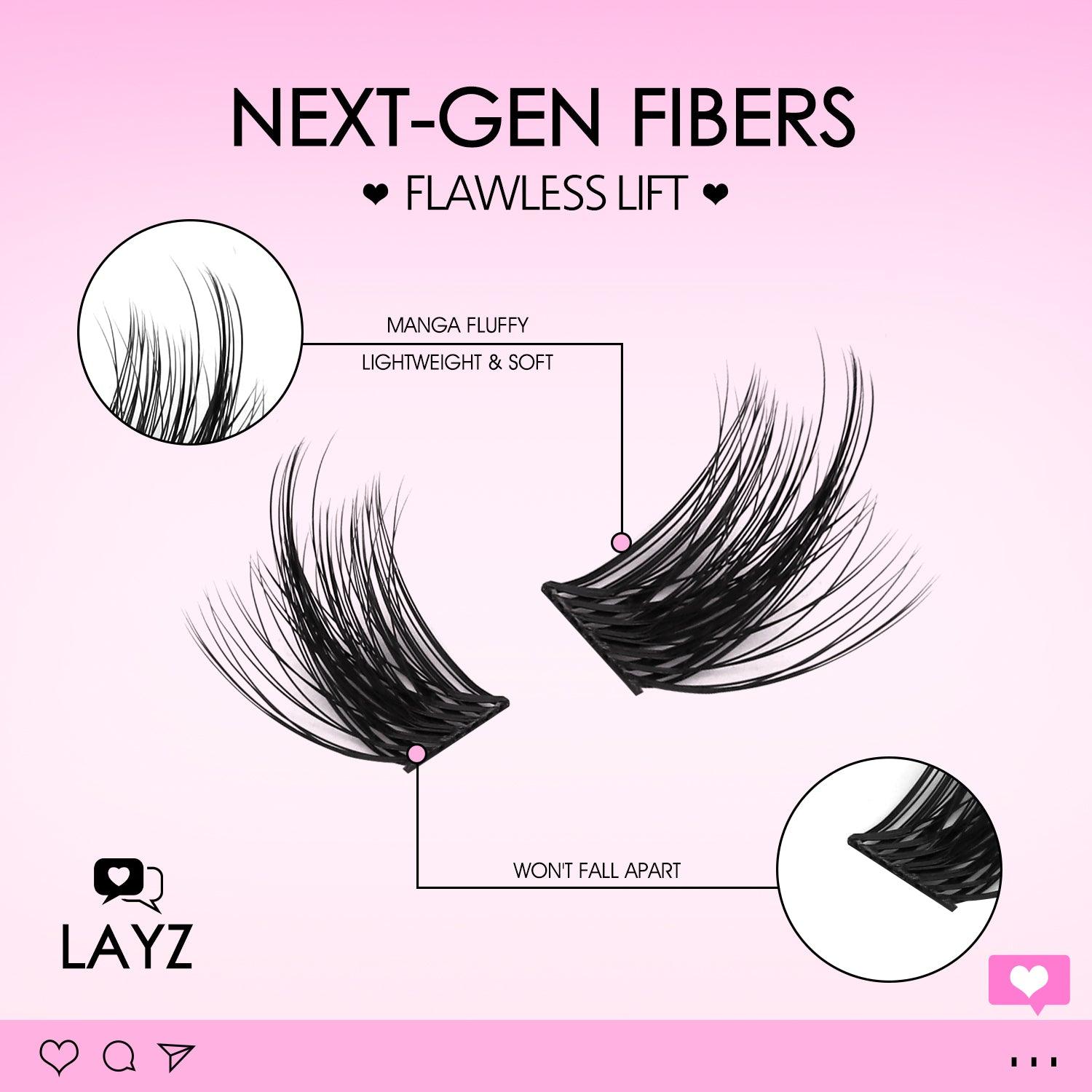 LAYZ Lash Clusters - WOSHEER