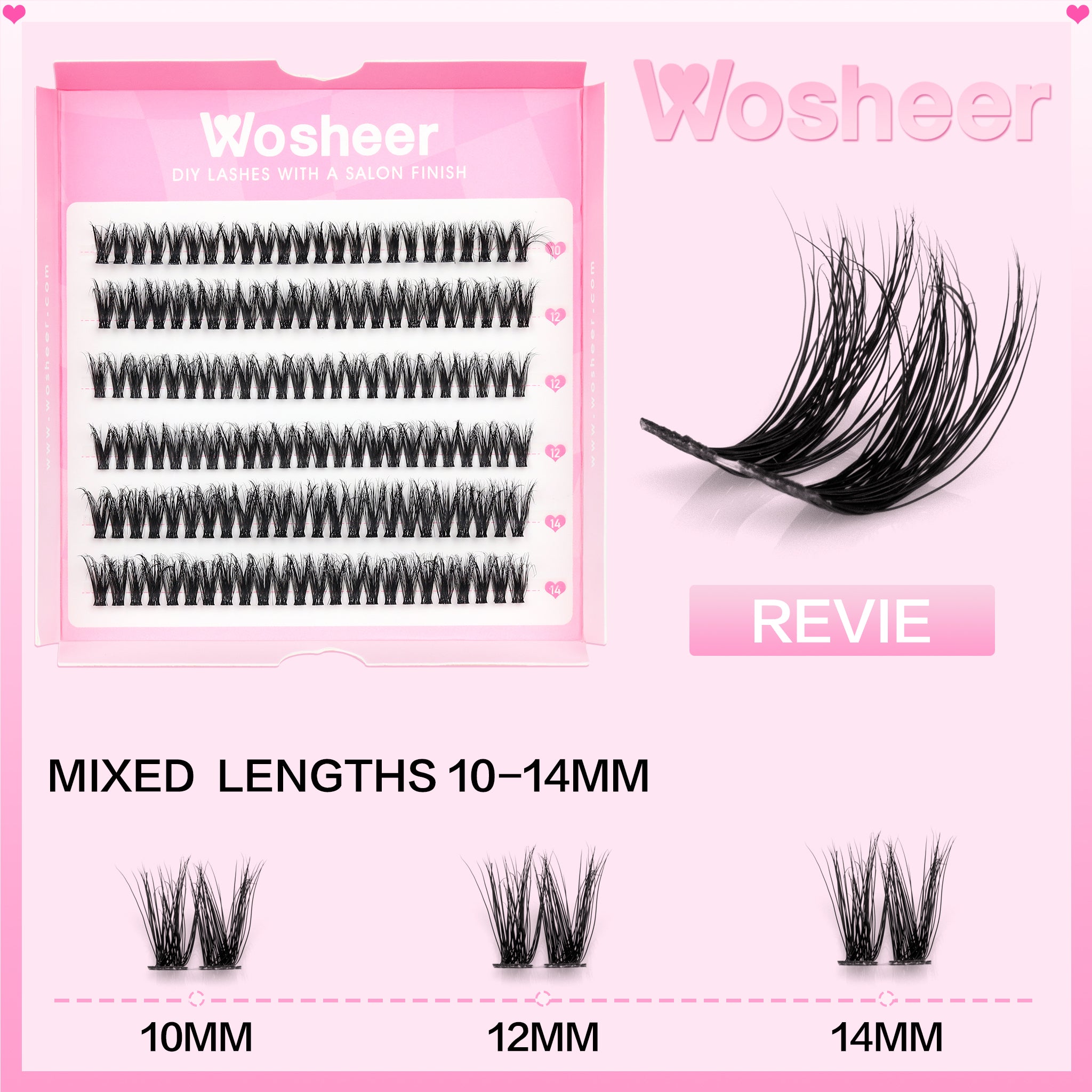 REVIE Lash Clusters - WOSHEER