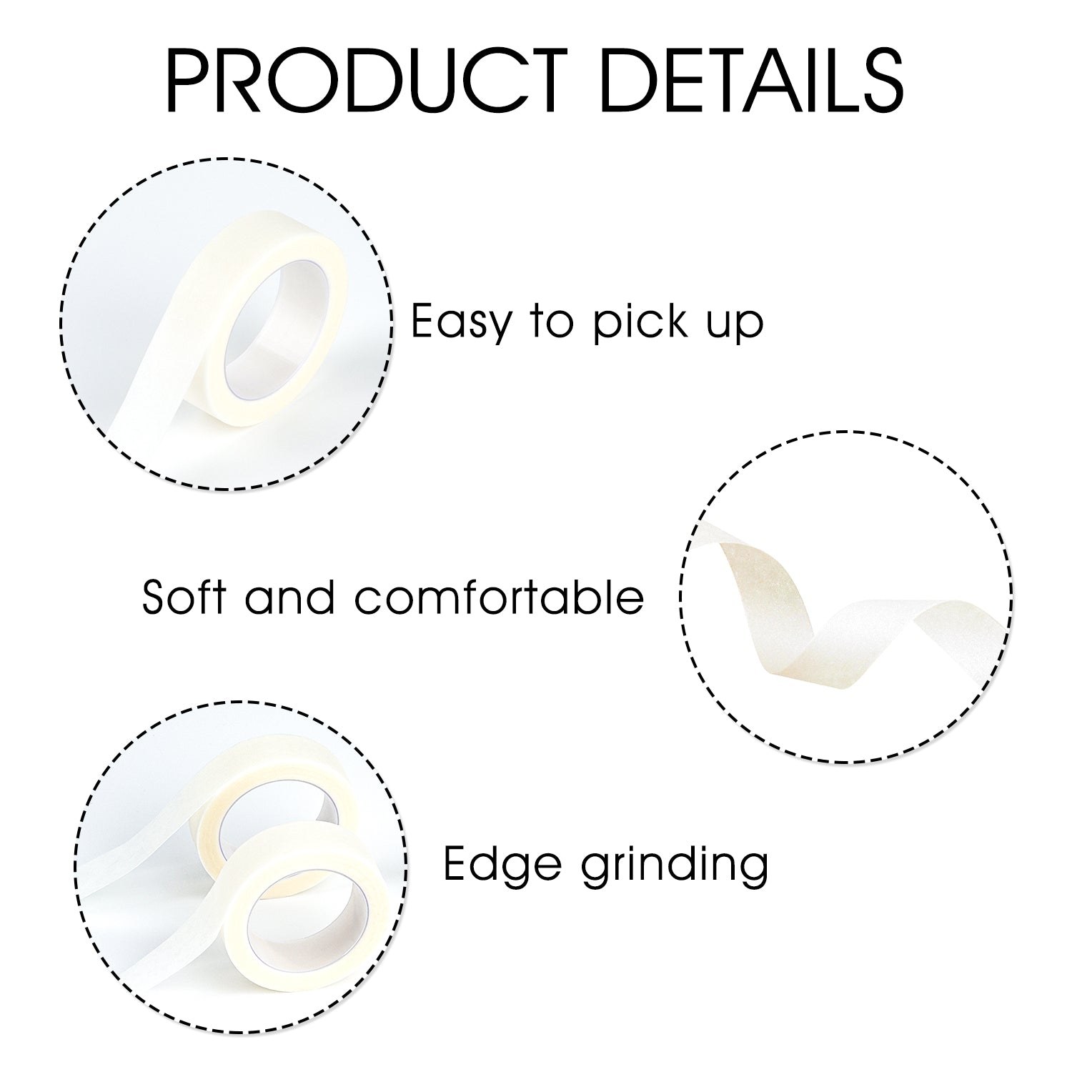 White Eyelash Extension Tape - WOSHEER