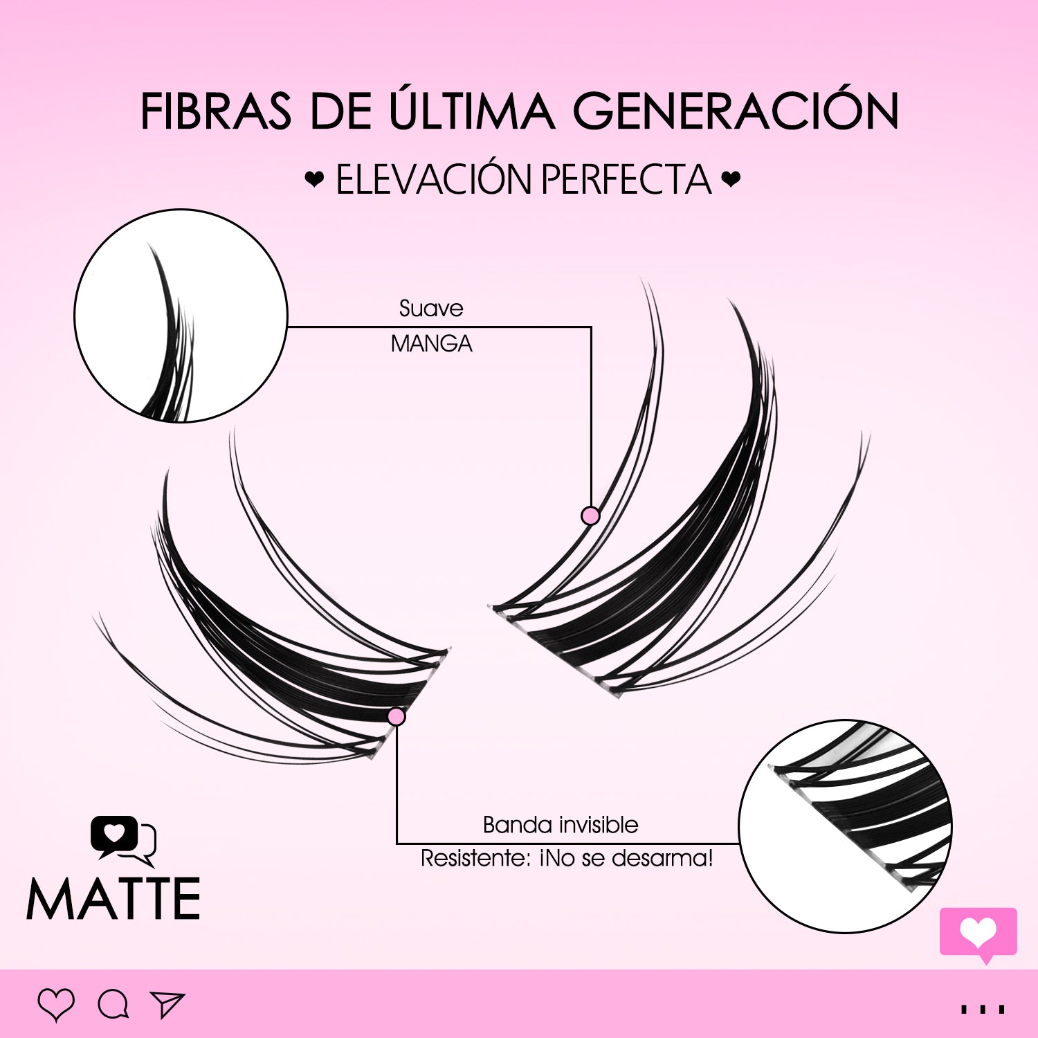 MATTE Lash Clusters - MX - WOSHEER
