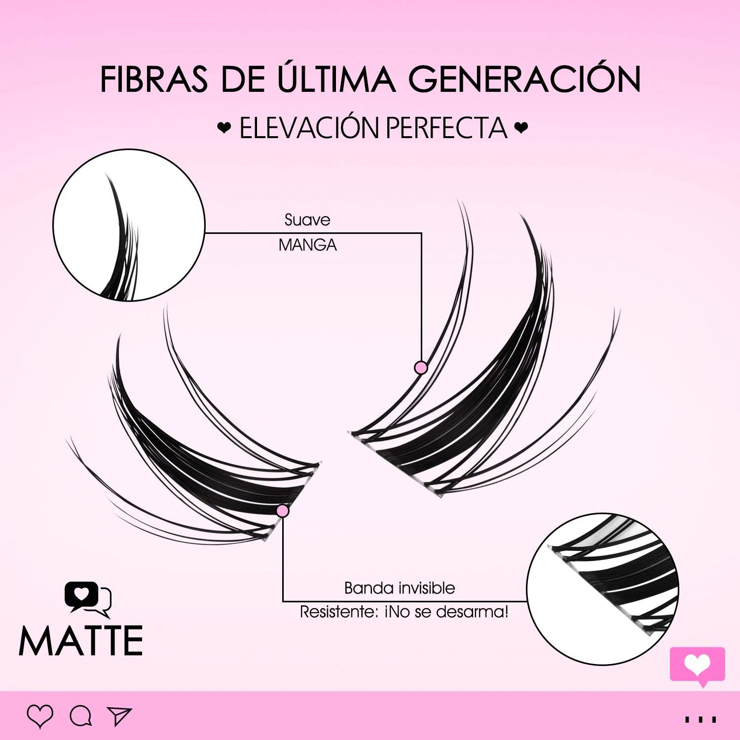 MATTE Lash Clusters - MX - WOSHEER